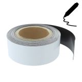 Magnetic tape 10 m, white glossy (flipchart surface)