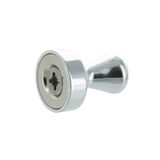 Office magnet with handle, silver