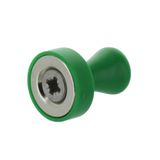 Office magnet with handle, green