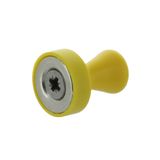 Office magnet with handle, yellow