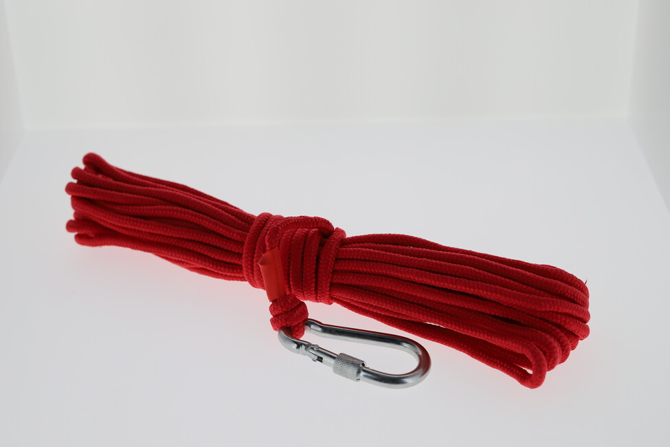 Rope with carabiner for magnet fishing, 10m - SELOS - Experts on
