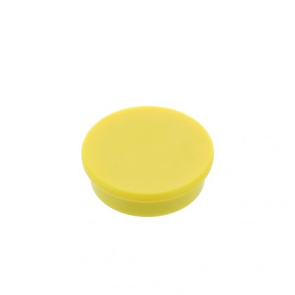 Office magnet, neodymium, round, yellow