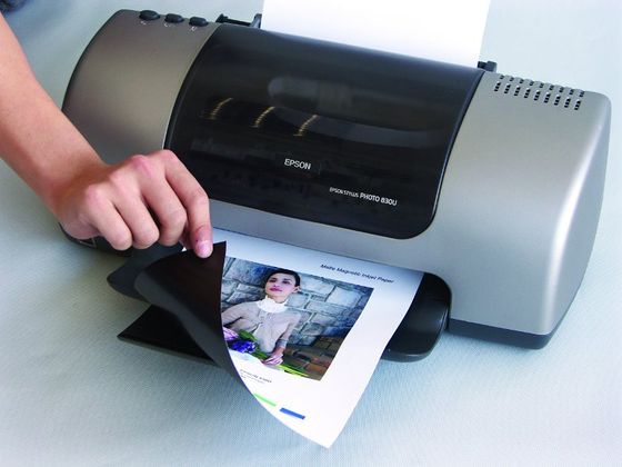 Magnetic sheet for inkjet printers, white matte ECO
