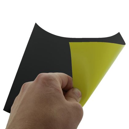 Magnetic sheet STANDARD, yellow matt (PVC)