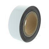 Magnetic tape 10 m, white glossy