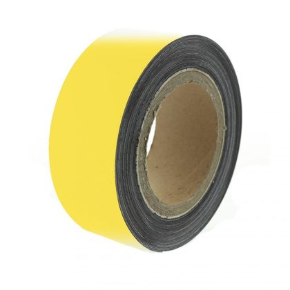Magnetic tape 10 m, yellow matte