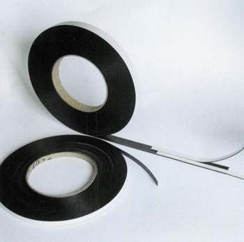 Magnetic tape extruded for exhibitions, adhesive