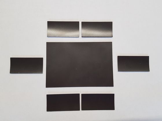 Plain magnetic labels (100 pcs), dark brown