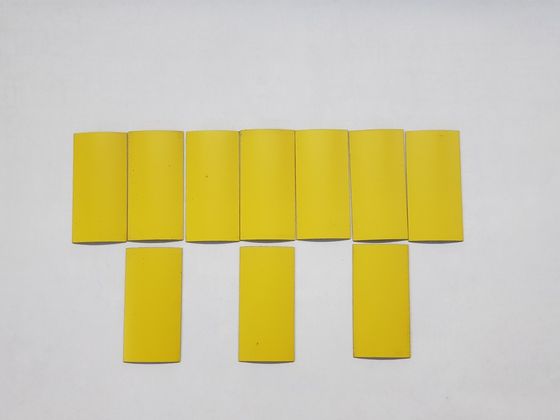 Magnetic labels (100 pcs), yellow matte